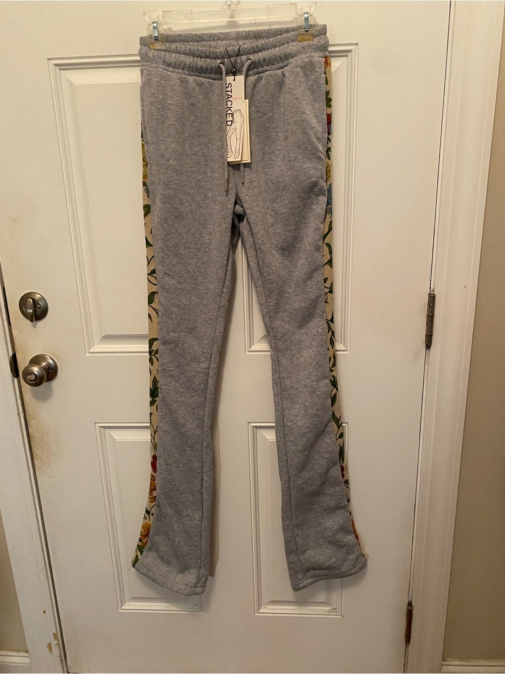 Tall Women's Floral-Trim Track Pants 37" Inseam